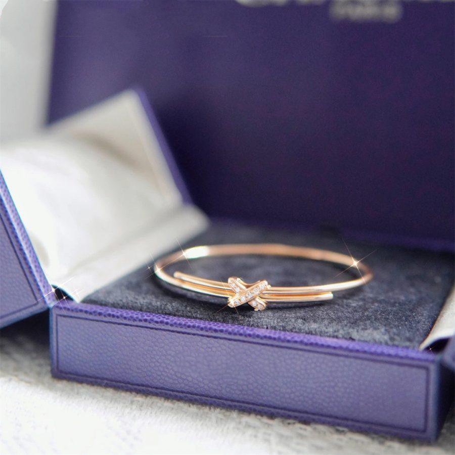 [Leaves]JEUX DE BRACELET ROSE GOLD DIAMONDS