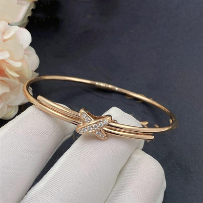 [Leaves]JEUX DE BRACELET ROSE GOLD DIAMONDS