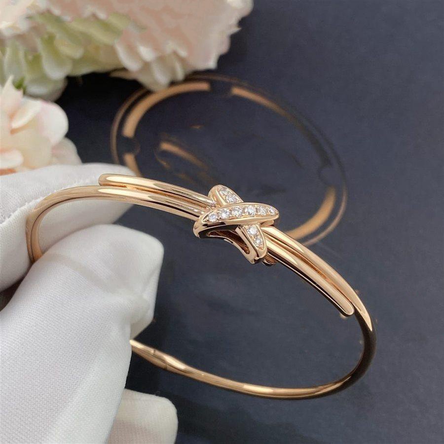 [Leaves]JEUX DE BRACELET ROSE GOLD DIAMONDS