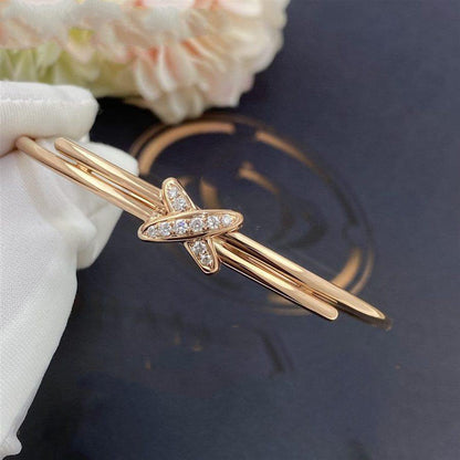 [Leaves]JEUX DE BRACELET ROSE GOLD DIAMONDS