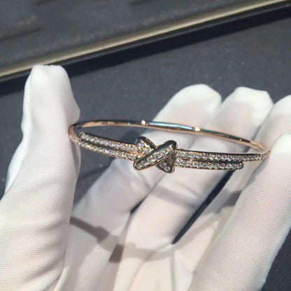 [Leaves]JEUX DE BRACELET DIAMONDS ROSE GOLD
