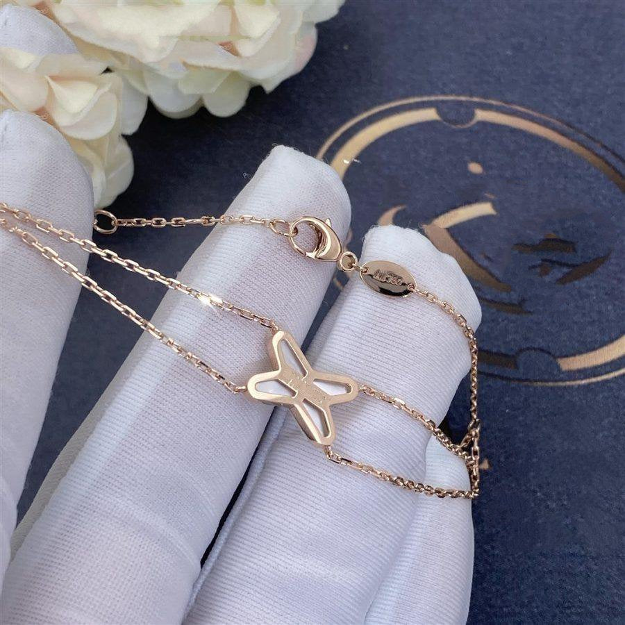[Leaves]JEUX BRACELET WHITE MOP ROSE GOLD 1 DIAMOND