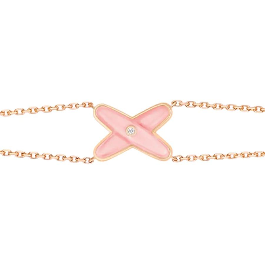[Leaves]JEUX BRACELET PINK MOP ROSE GOLD 1 DIAMOND