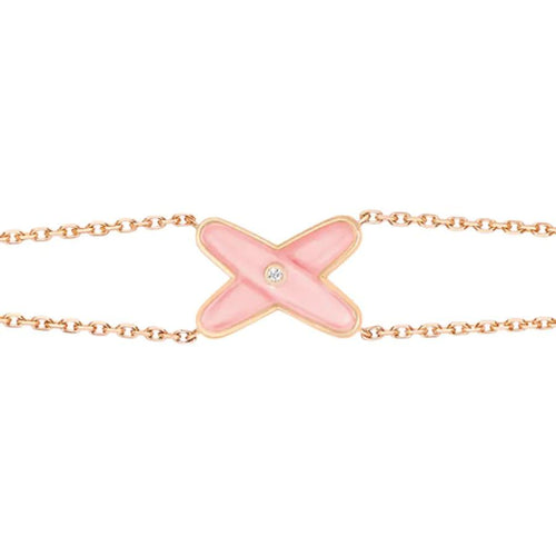 [Leaves]JEUX BRACELET PINK MOP ROSE GOLD 1 DIAMOND