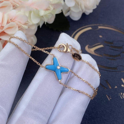 [Leaves]JEUX BRACELET TURQUOISE ROSE GOLD 1 DIAMOND