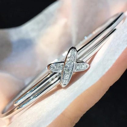 [Leaves]JEUX DE BRACELET SILVER DIAMONDS