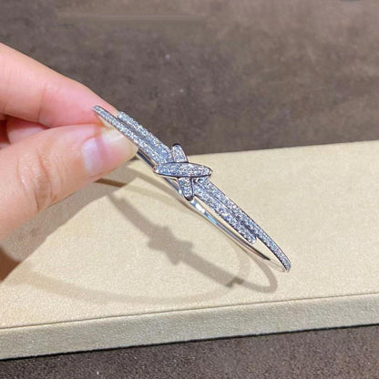 [Leaves]JEUX DE BRACELET DIAMONDS SILVER
