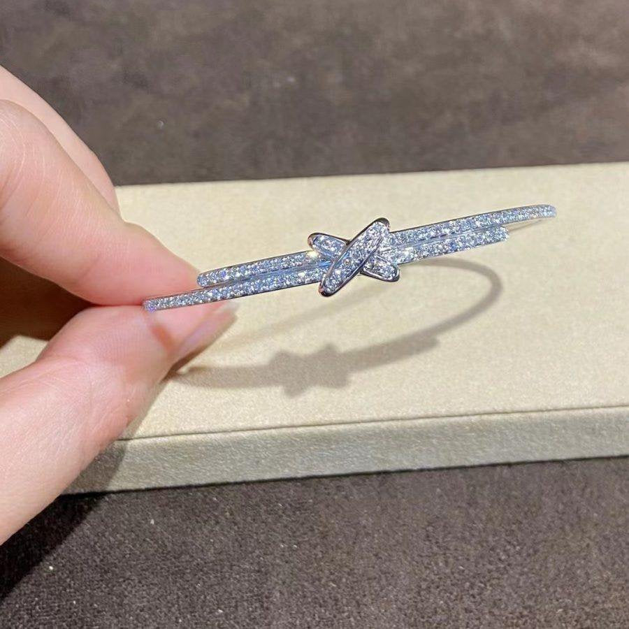 [Leaves]JEUX DE BRACELET DIAMONDS SILVER