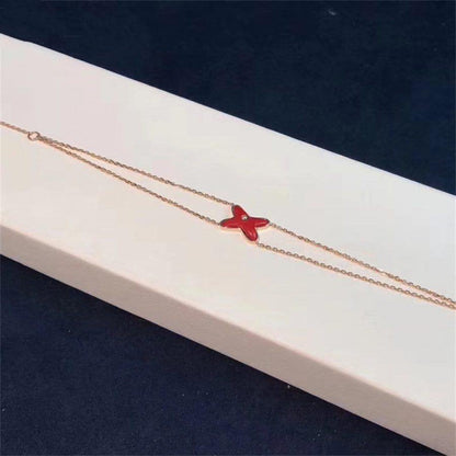 [Leaves]JEUX BRACELET CARNELIAN ROSE GOLD 1 DIAMOND