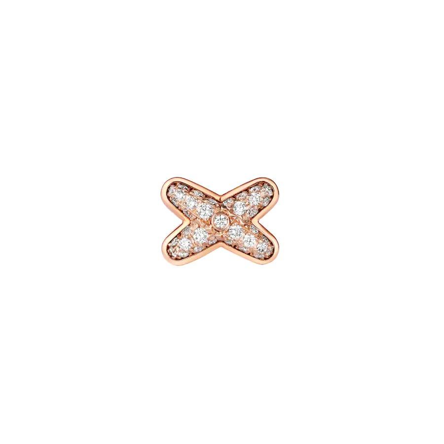 [Leaves]JEUX DE ROSE GOLD DIAMOND EARRINGS