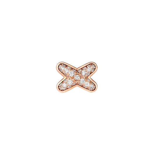 [Leaves]JEUX DE ROSE GOLD DIAMOND EARRINGS