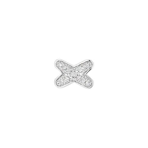 [Leaves]JEUX DE SILVER DIAMOND EARRINGS