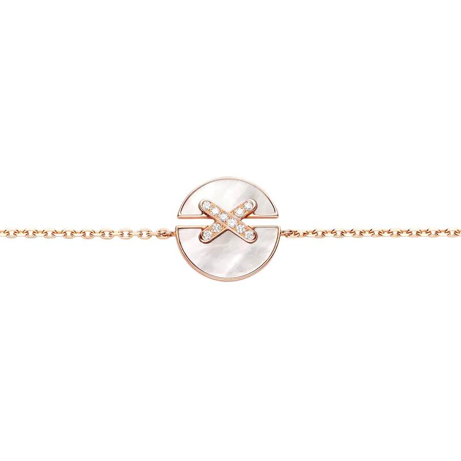[Leaves]JEUX DE BRACELET MOP ROSE GOLD DIAMONDS