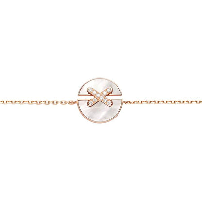 [Leaves]JEUX DE BRACELET MOP ROSE GOLD DIAMONDS