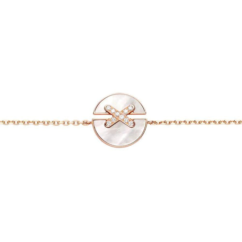 [Leaves]JEUX DE BRACELET MOP ROSE GOLD DIAMONDS