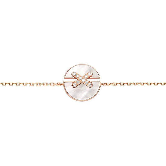 [Leaves]JEUX DE BRACELET MOP ROSE GOLD DIAMONDS