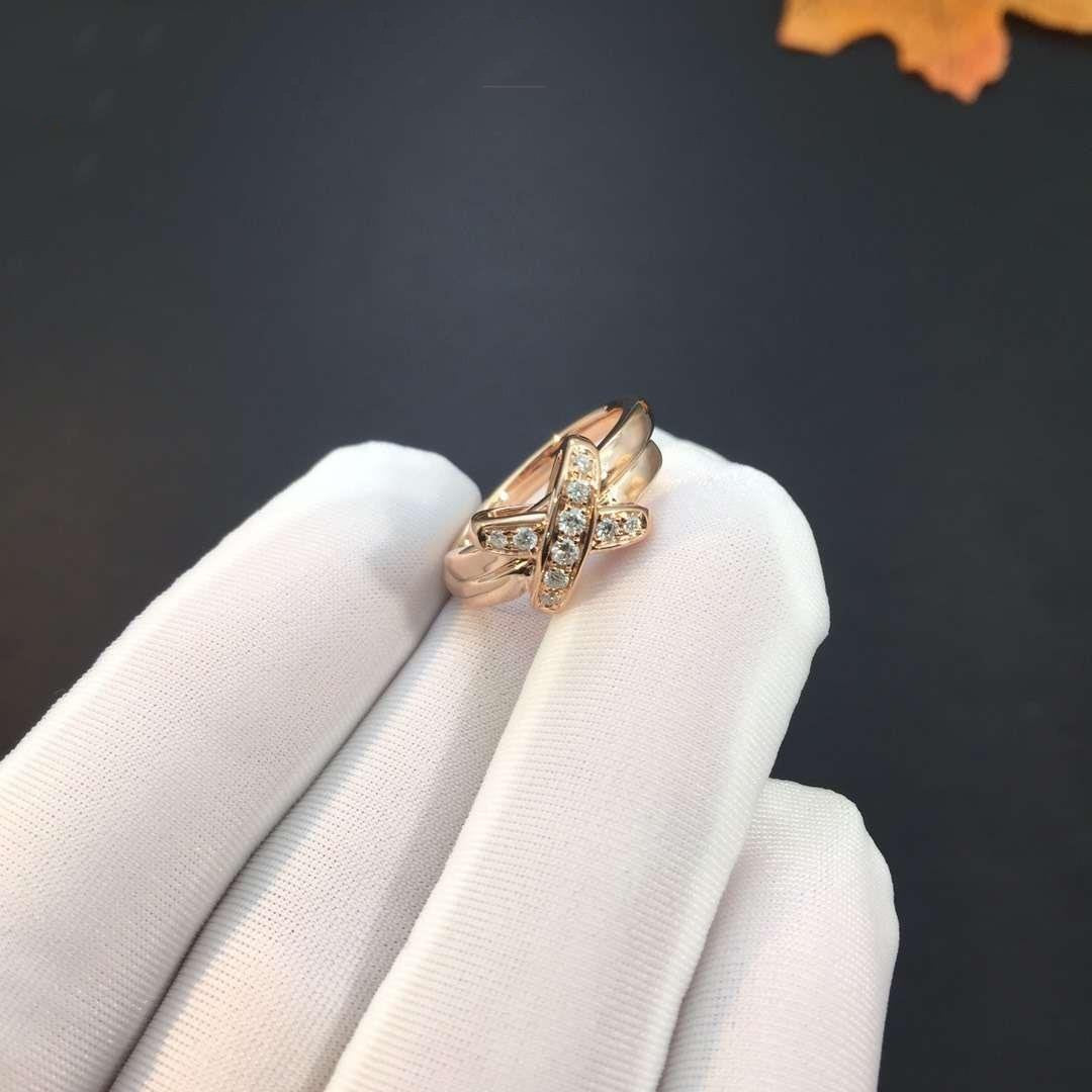 [Leaves]JEUX DE ROSE GOLD DIAMOND RING