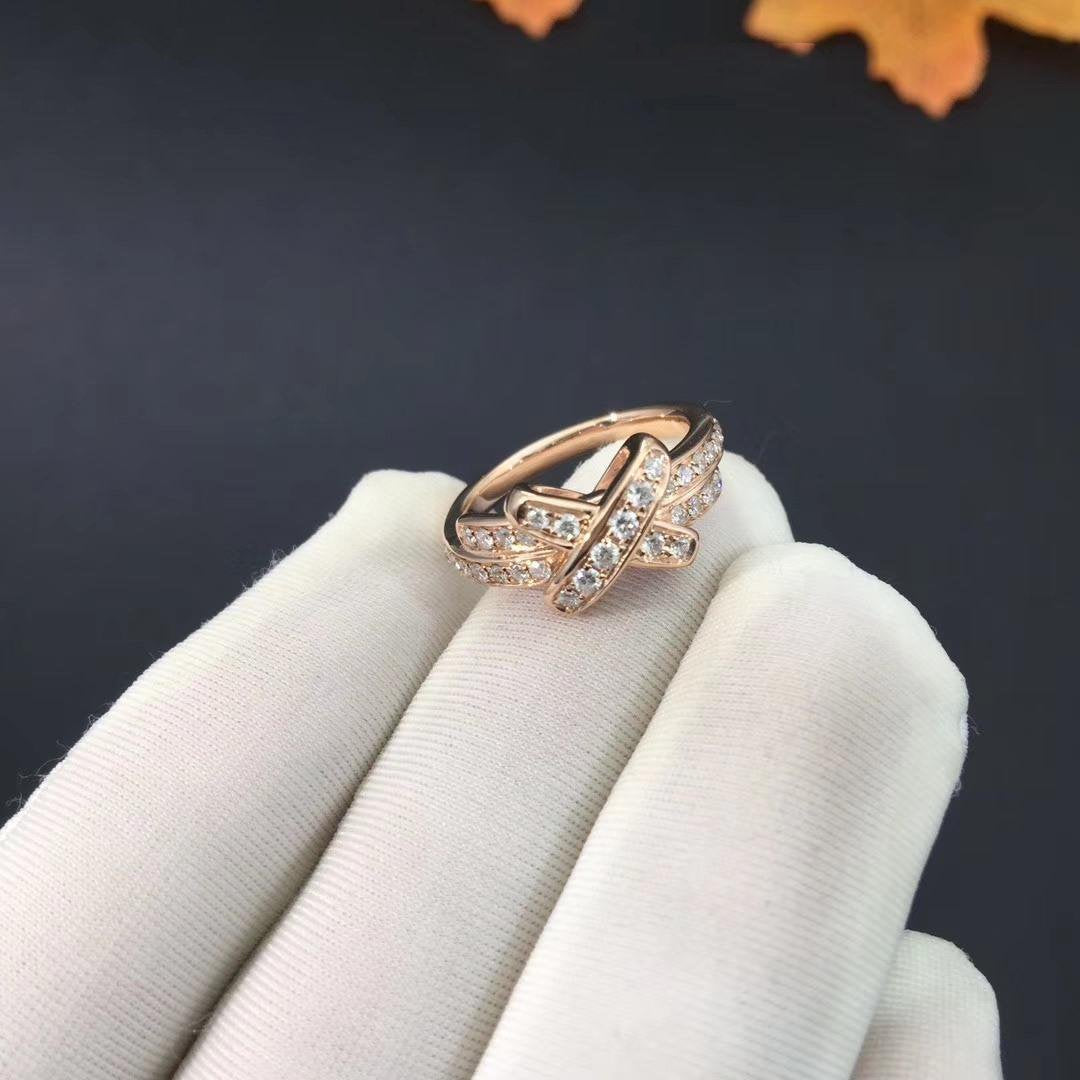 [Leaves]JEUX DE RING ROSE GOLD DIAMOND