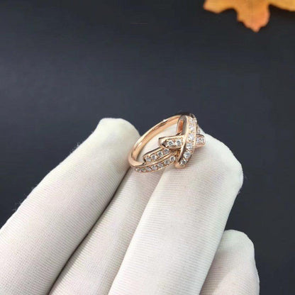 [Leaves]JEUX DE RING ROSE GOLD DIAMOND