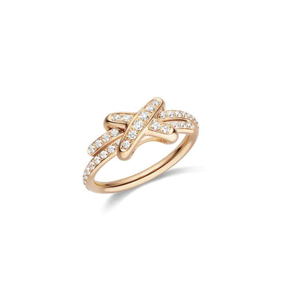 [Leaves]JEUX DE RING ROSE GOLD DIAMOND