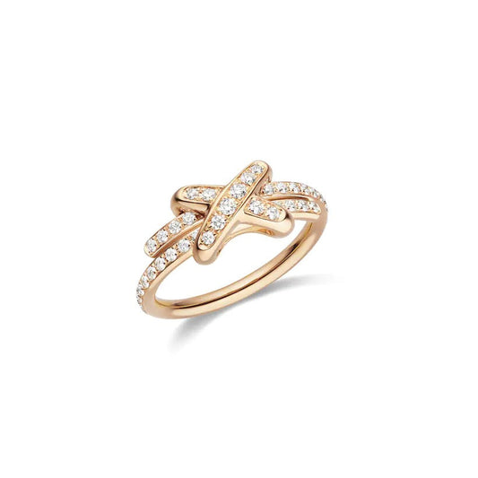 [Leaves]JEUX DE RING ROSE GOLD DIAMOND