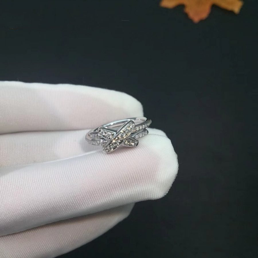 [Leaves]JEUX DE SILVER DIAMOND RING