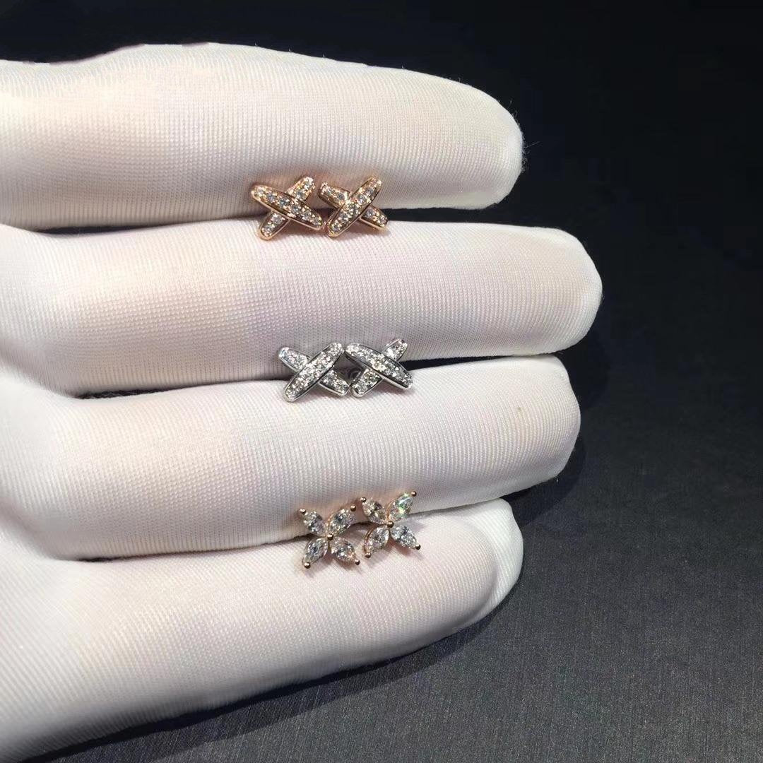 [Leaves]JEUX DE DIAMOND EARRINGS