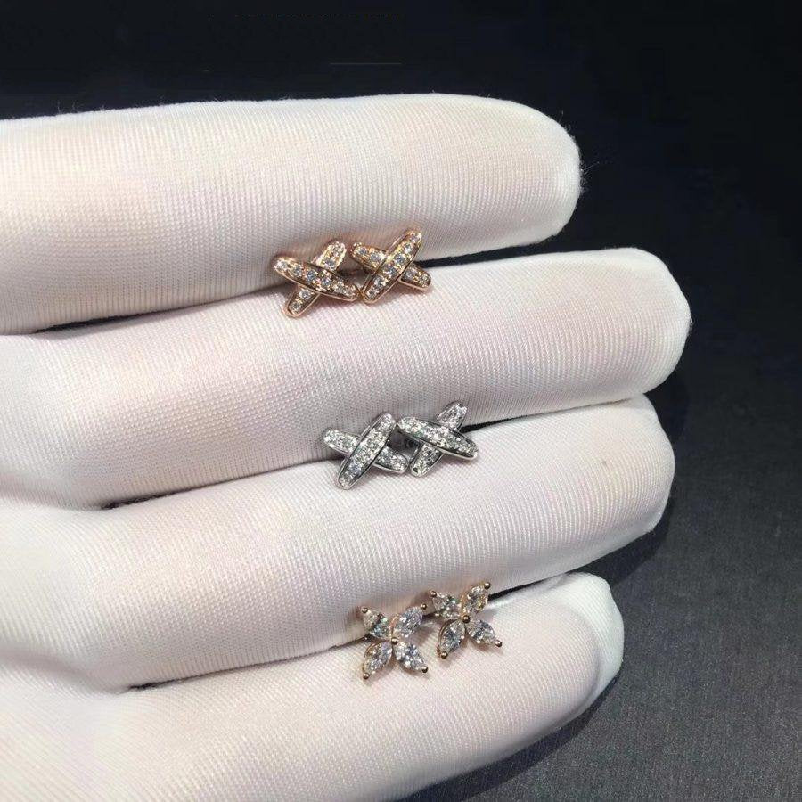 [Leaves]JEUX DE DIAMOND EARRINGS