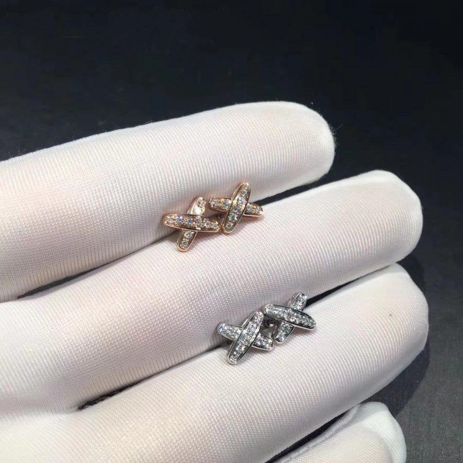 [Leaves]JEUX DE DIAMOND EARRINGS