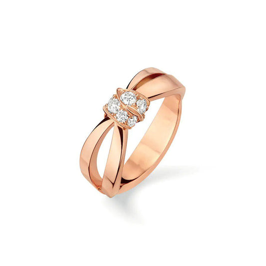 [Leaves]LIENS RING ROSE GOLD DIAMOND