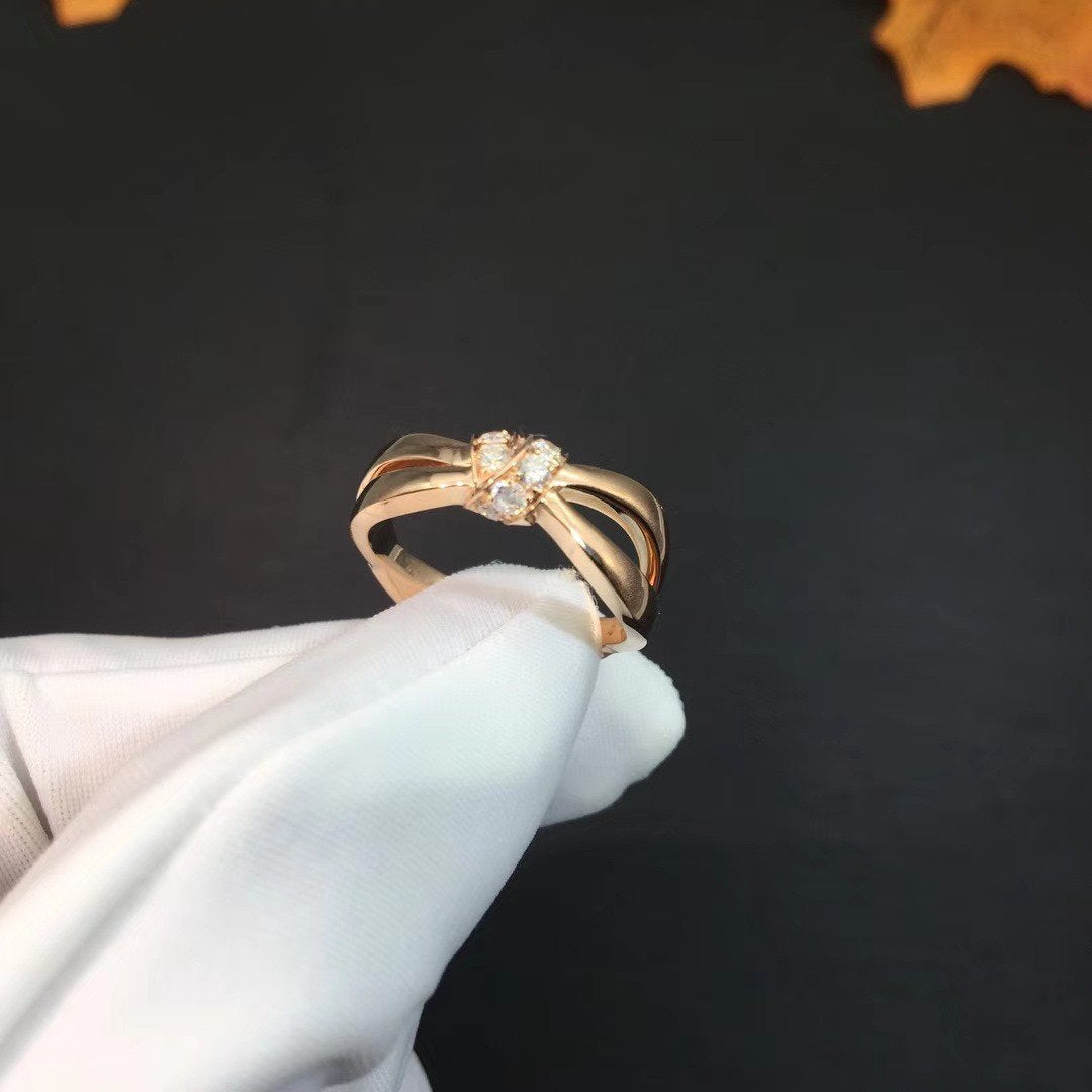 [Leaves]LIENS RING ROSE GOLD DIAMOND