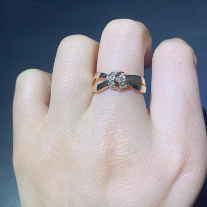[Leaves]LIENS RING ROSE GOLD DIAMOND