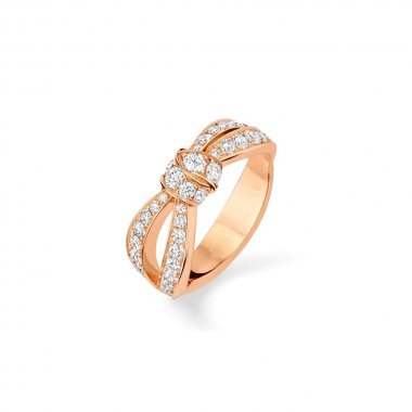 [Leaves]LIENS ROSE GOLD DIAMOND RING