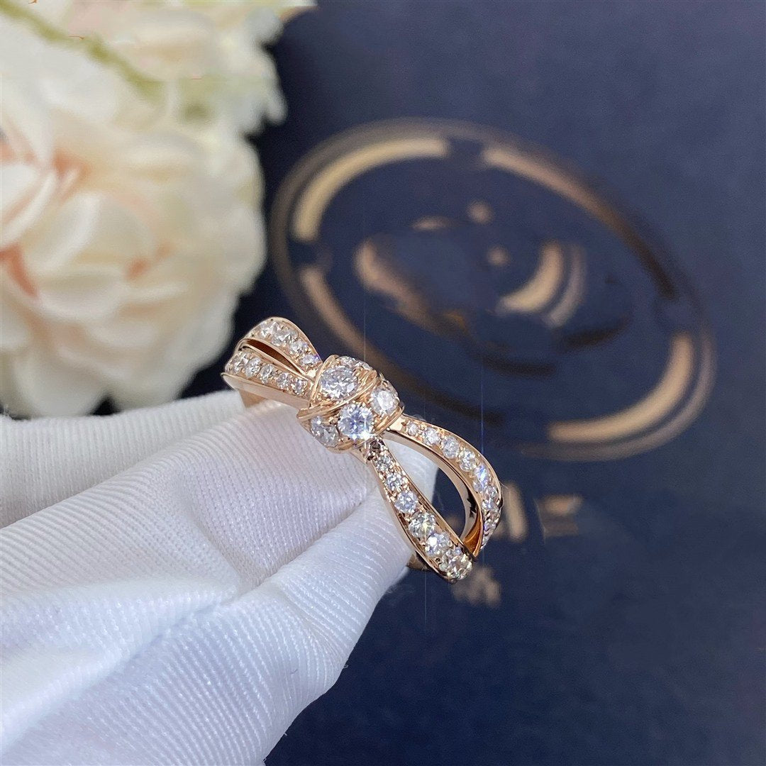 [Leaves]LIENS ROSE GOLD DIAMOND RING