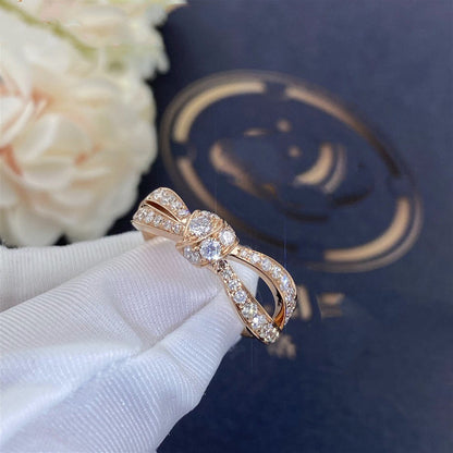 [Leaves]LIENS ROSE GOLD DIAMOND RING