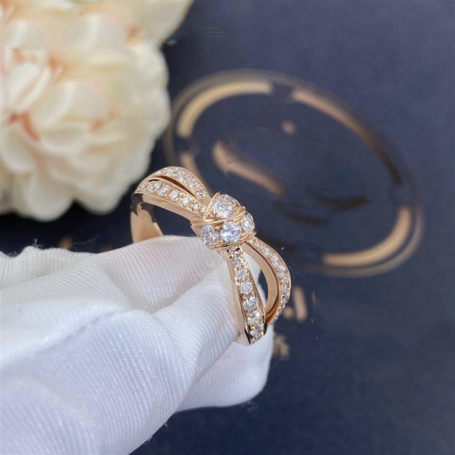 [Leaves]LIENS ROSE GOLD DIAMOND RING