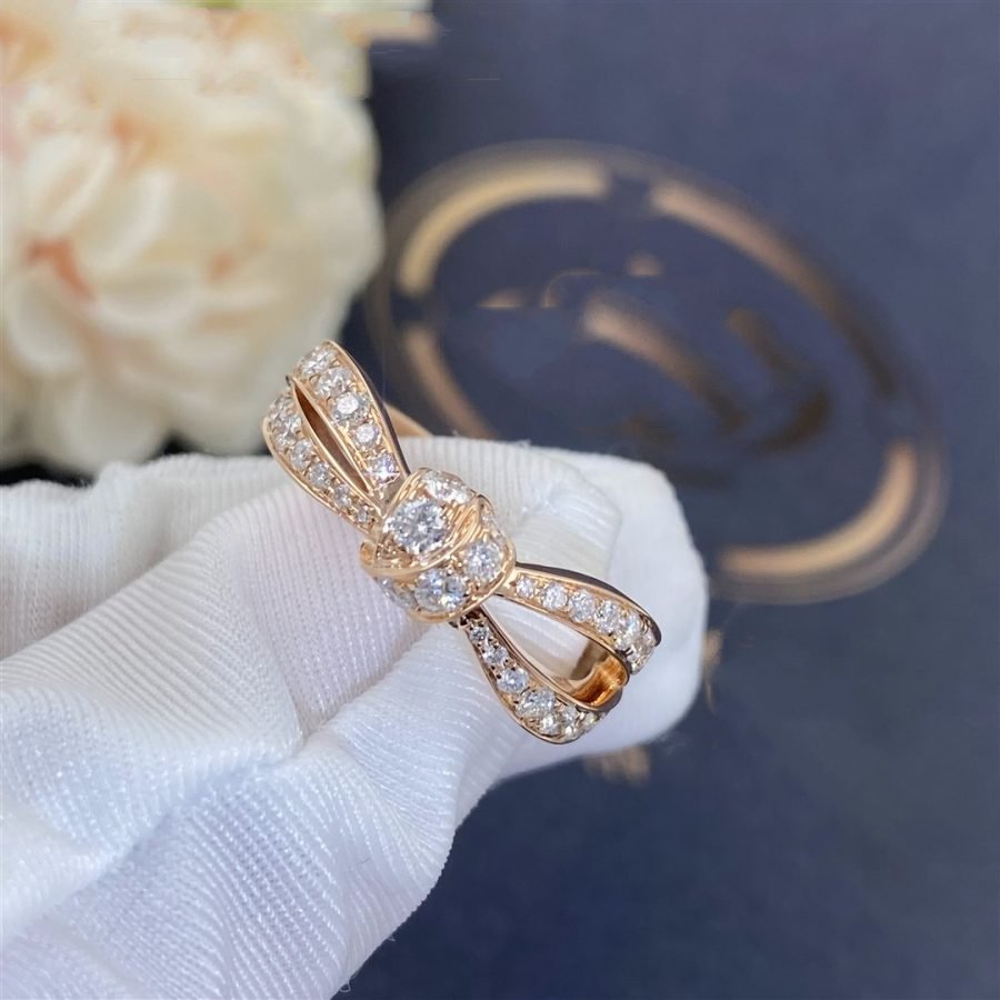 [Leaves]LIENS ROSE GOLD DIAMOND RING