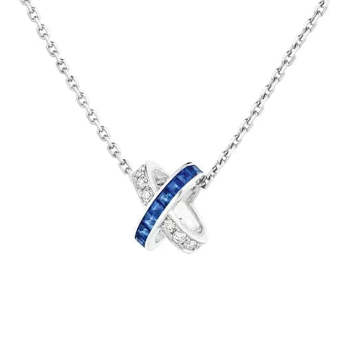 [Leaves]LIENS DIAMOND SILVER NECKLACE