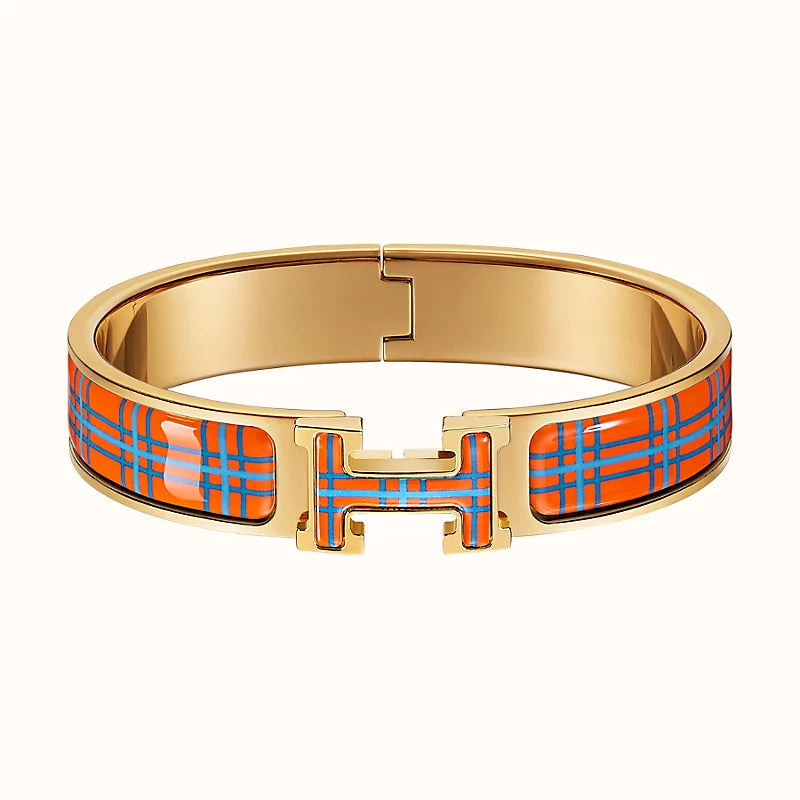 [Leaves]H TARTAN BRACELET 12MM