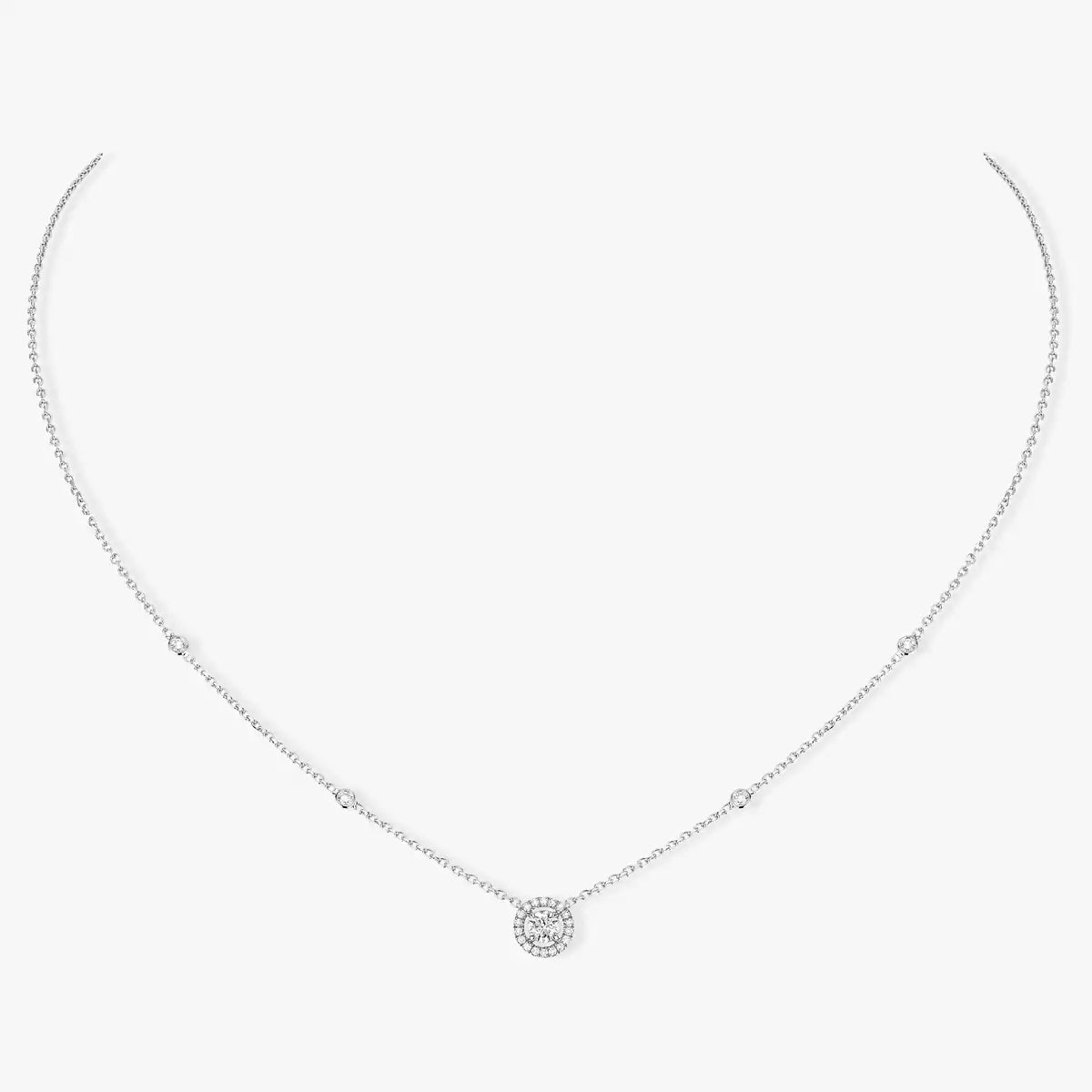 [Leaves]JOY PENDANT DIAMOND NECKLACE