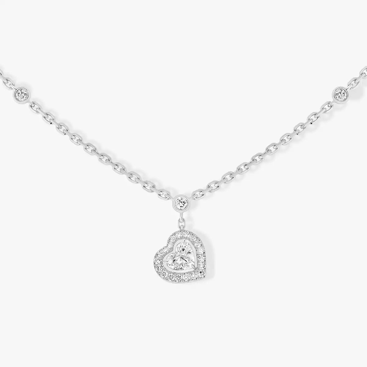 [Leaves]CLASSIC HEART PENDANT NECKLACE