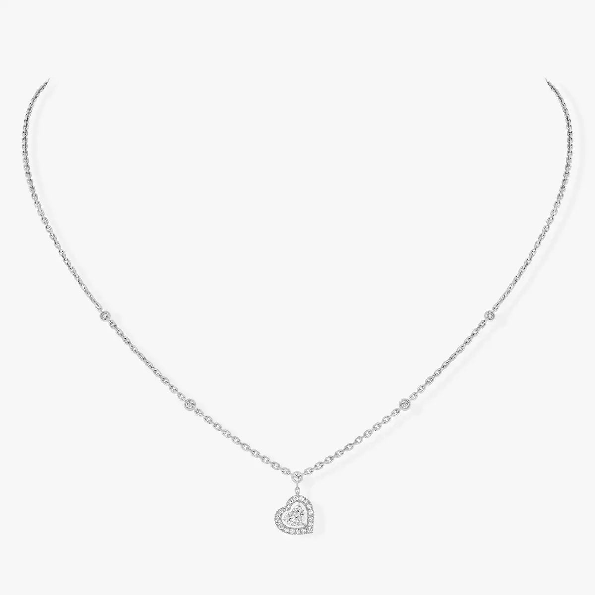 [Leaves]CLASSIC HEART PENDANT NECKLACE