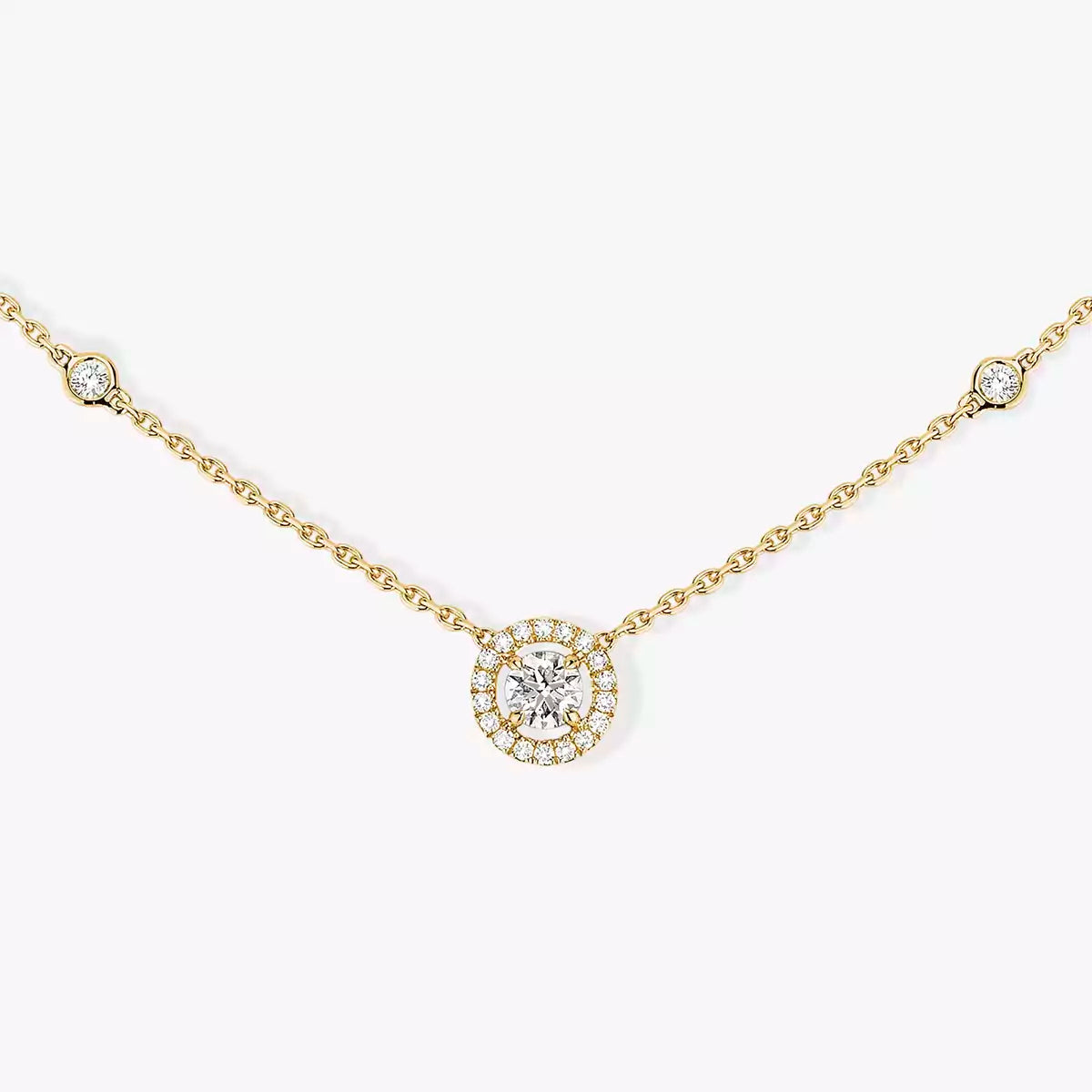 [Leaves]JOY PENDANT DIAMOND NECKLACE