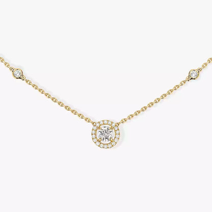 [Leaves]Diamond Necklace 0,20ct Brilliant Shape Joy