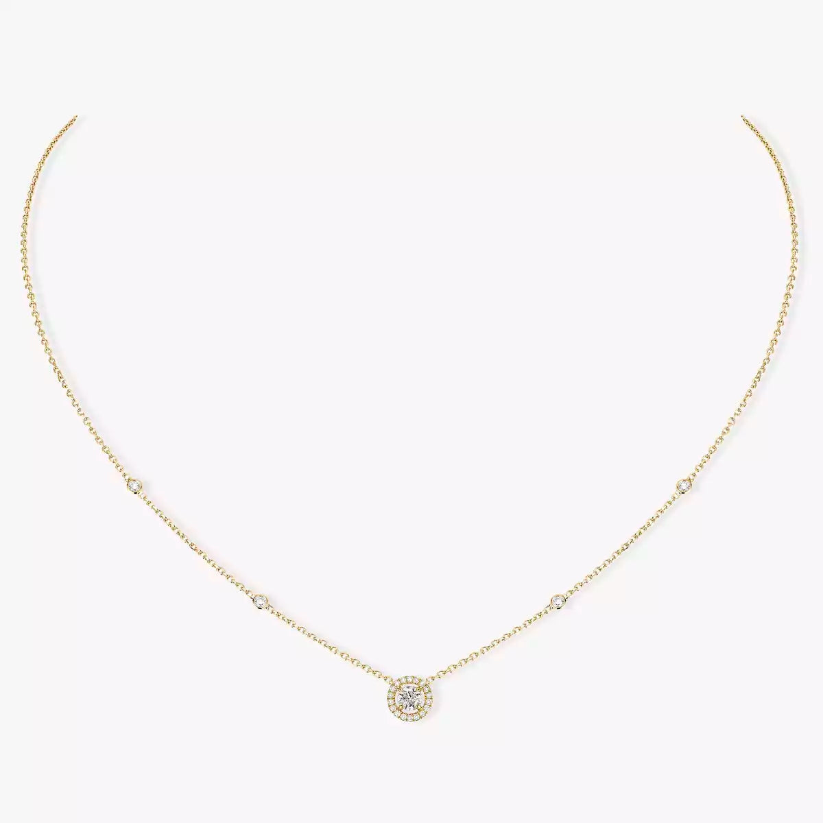 [Leaves]JOY PENDANT DIAMOND NECKLACE