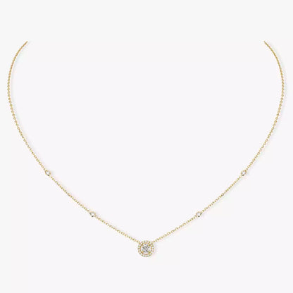 [Leaves]Diamond Necklace 0,20ct Brilliant Shape Joy