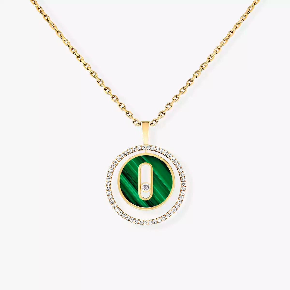 [Leaves]LUCKY MOVE DIAMOND NECKLACE