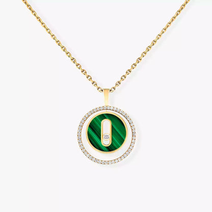 [Leaves]Lucky Move Diamond Necklace in Rose Gold and White Mother-of-Pearl