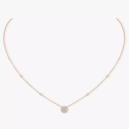 [Leaves]Diamond Necklace 0,20ct Brilliant Shape Joy