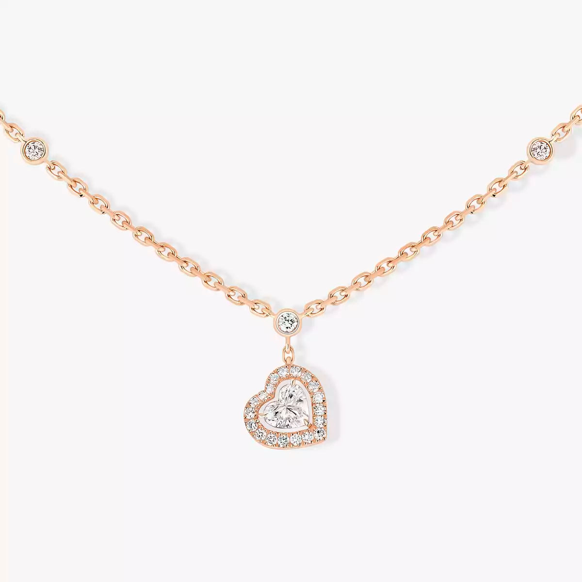 [Leaves]CLASSIC HEART PENDANT NECKLACE